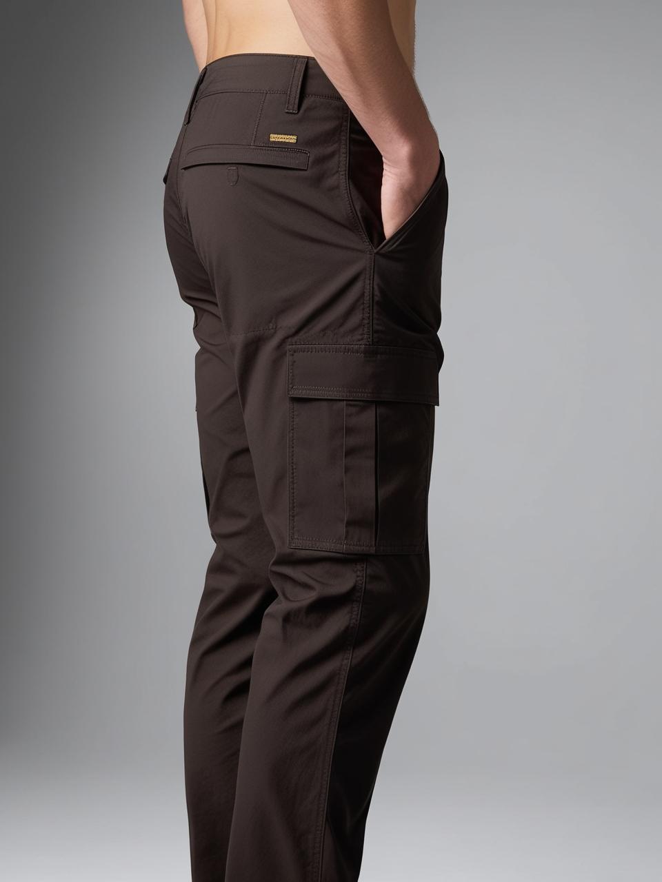 Men’s Utility Cargo Pants – Dark Brown Versatile, Durable, and On-Trend