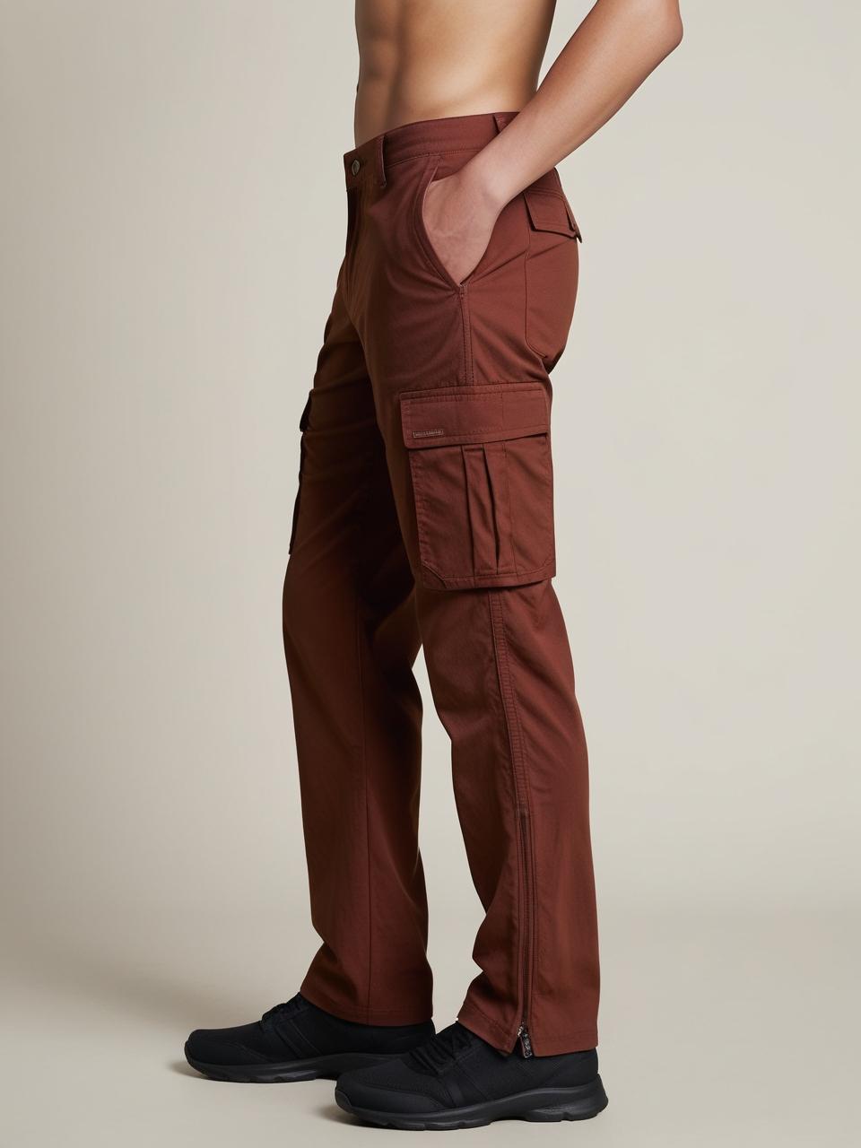 Men’s Utility Cargo Pants – Rusty Brown Versatile, Durable, and On-Trend