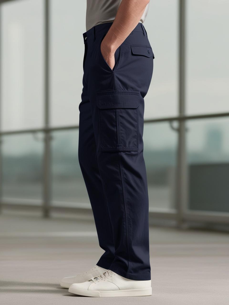 Men’s Utility Cargo Pants – Navy Blue Versatile, Durable, and On-Trend