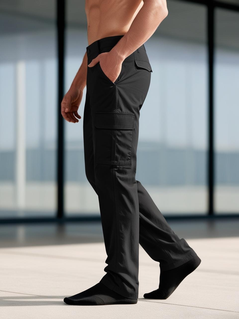 Men’s Utility Cargo Pants – Black Versatile, Durable, and On-Trend