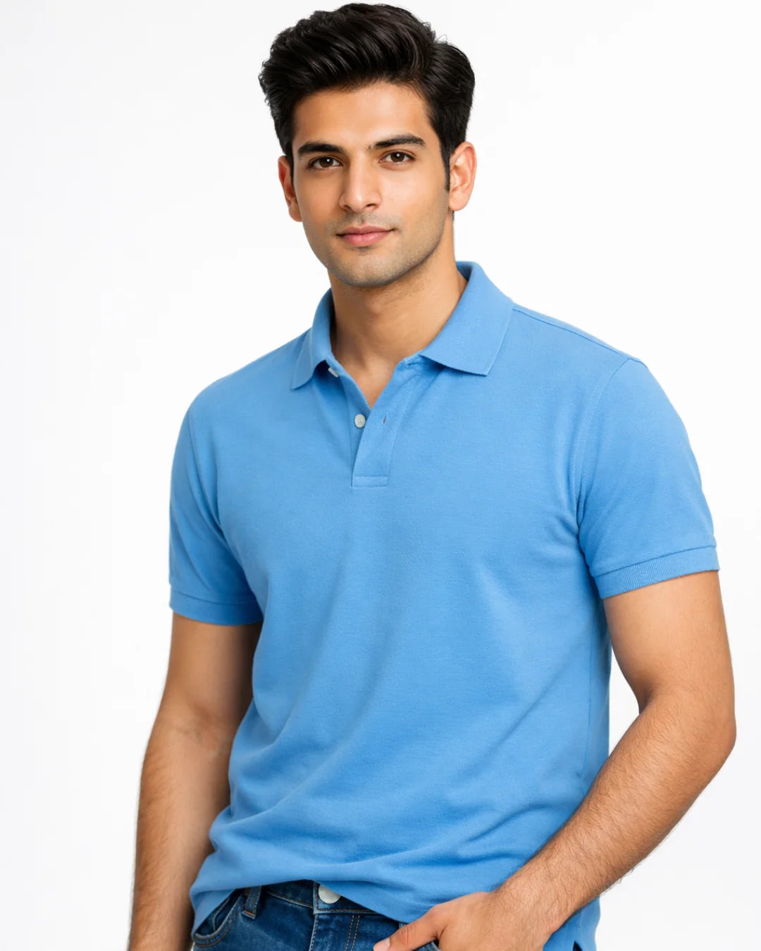 BarelyStylish SkyBlue Cotton TShirt