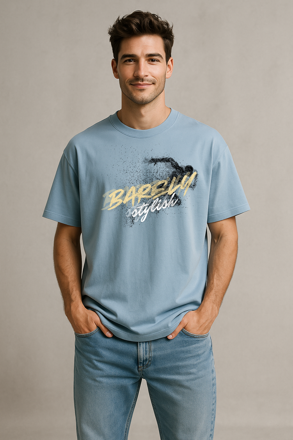 Men's Premium Cotton Oversized T-Shirt – Minimal Street Style | BarelyStylish