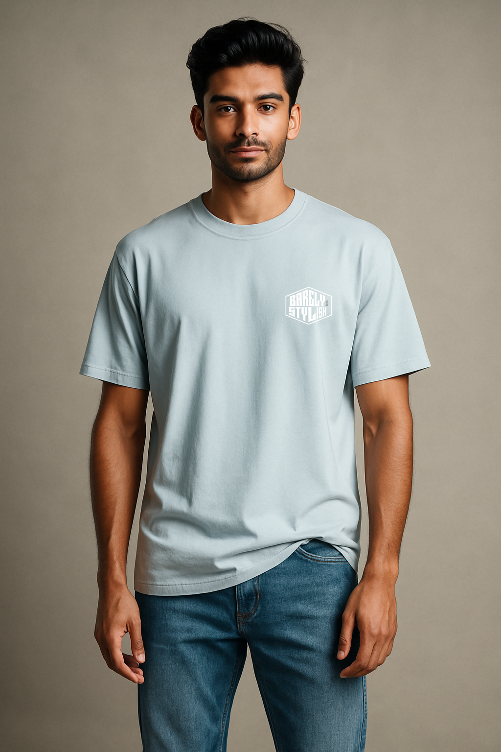 Men's Premium Cotton Oversized T-Shirt – Minimal Street Style | BarelyStylish