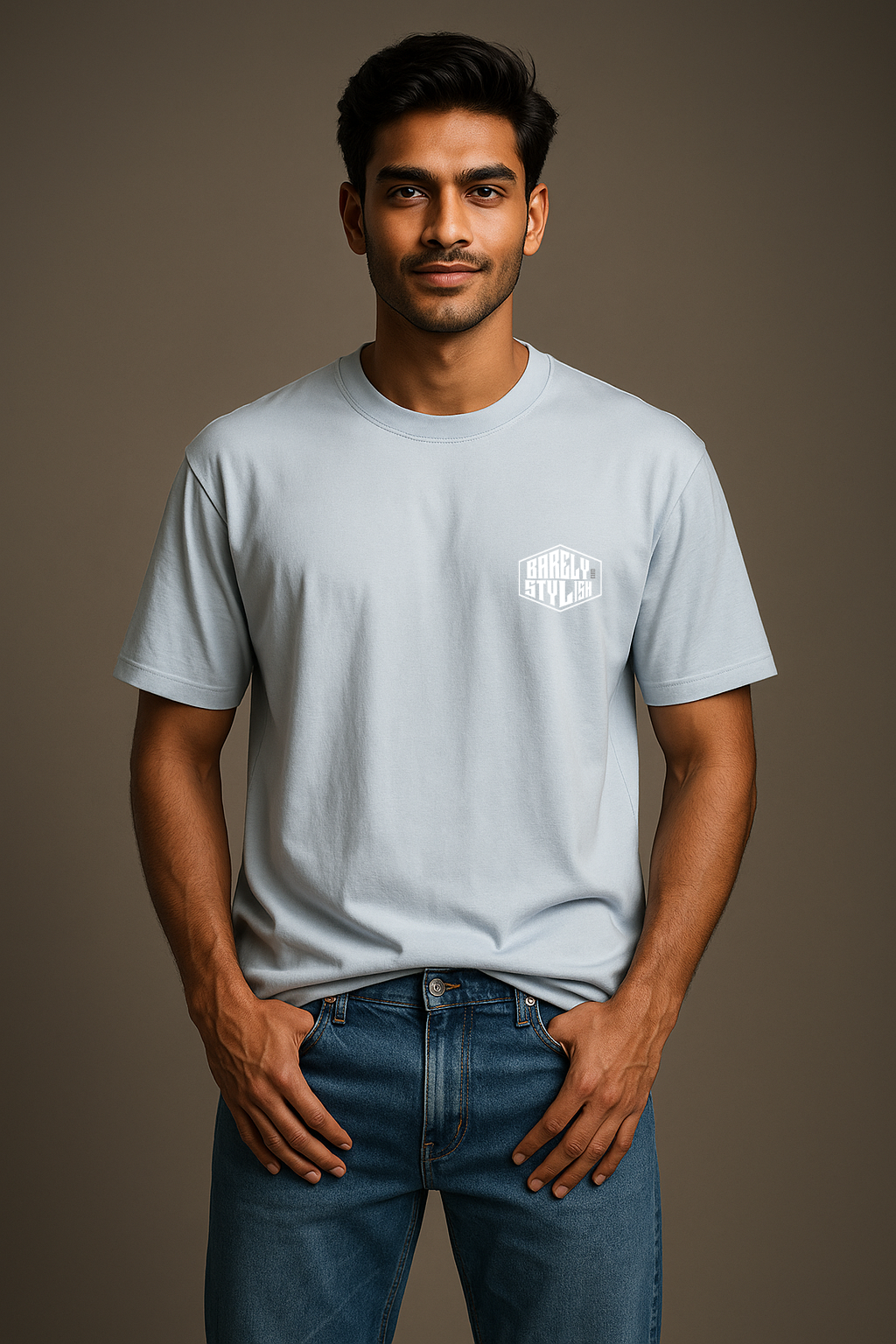 Men's Premium Cotton Oversized T-Shirt – Minimal Street Style | BarelyStylish