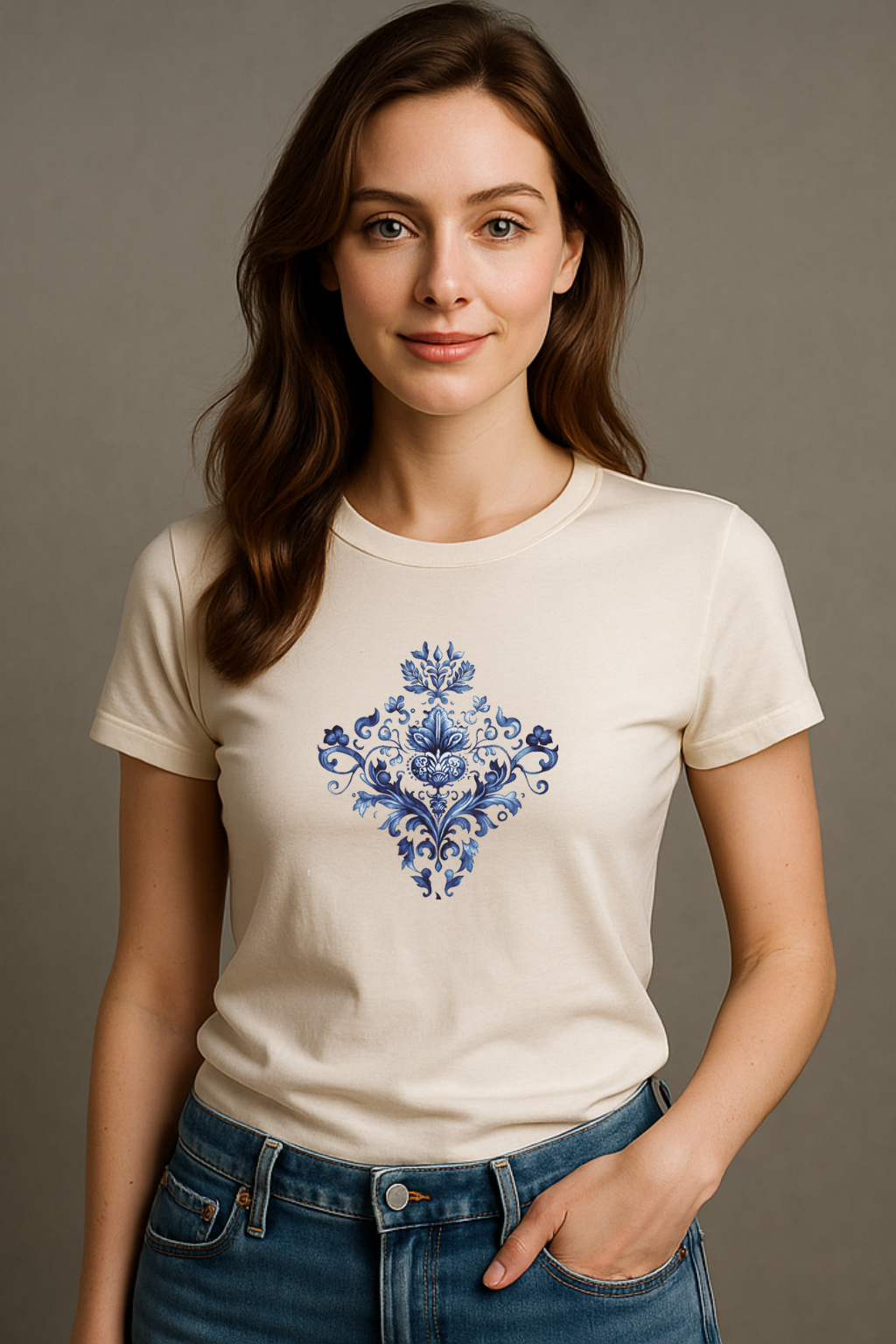 Women’s Premium Crew Neck T-Shirt – Minimalist Fit, All-Day Comfort