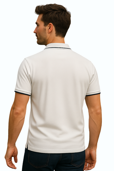 Premium Cotton Tipped Color Polo T-Shirt – Everyday Comfort & Style