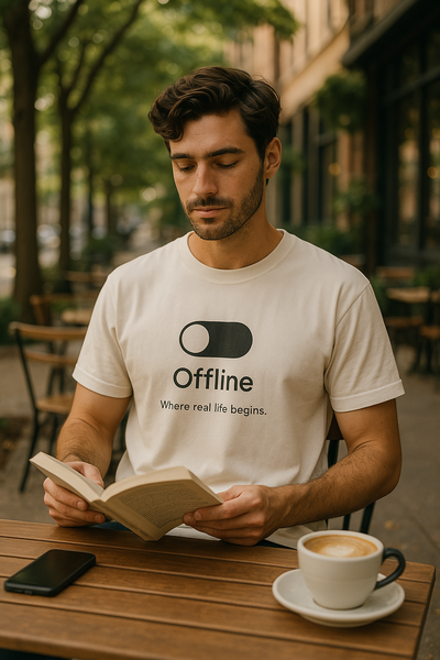 BarelyStylish Stone White Cotton T-Shirt for Men – Soft, Breathable & Minimal