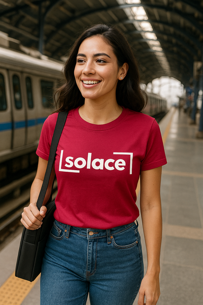 Classic Cotton Solace Crew Neck T-Shirt for Women | BarelyStylish