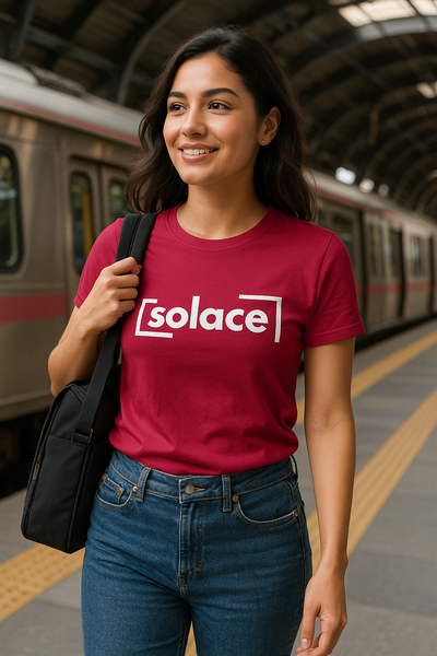 Classic Cotton Solace Crew Neck T-Shirt for Women | BarelyStylish