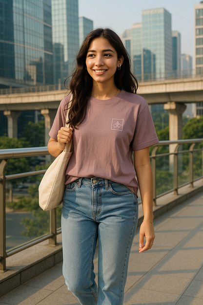 Women’s 100% Cotton Crew Neck T-Shirt – Feather-Soft Comfort | Orbit | BarelyStylish