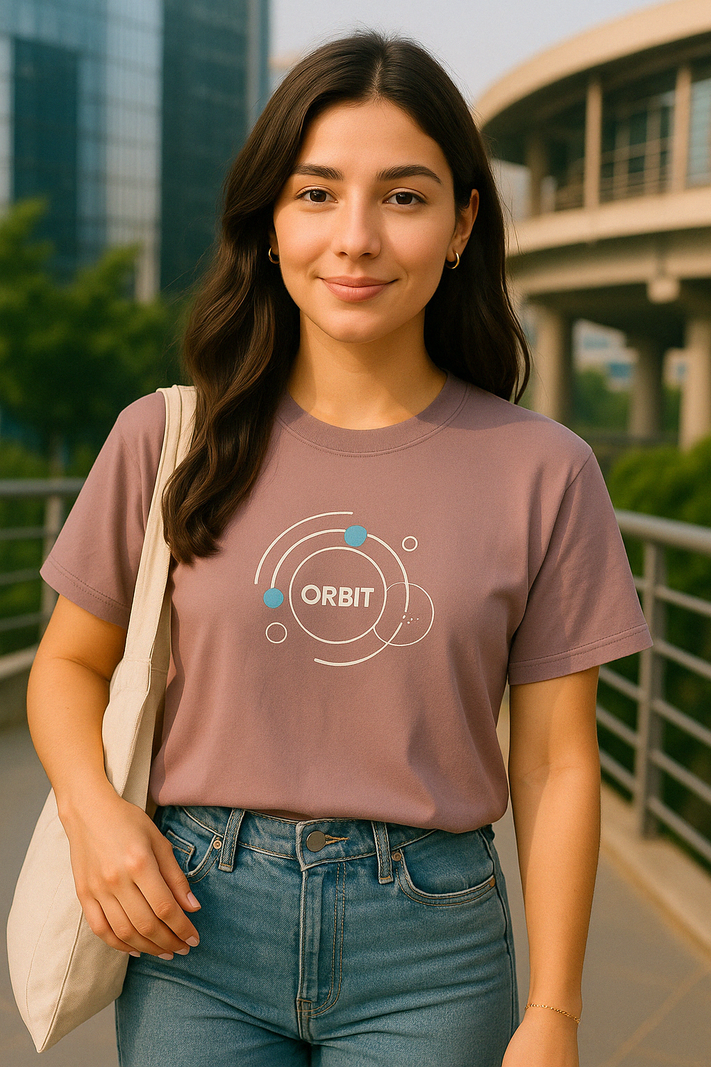 Women’s 100% Cotton Crew Neck T-Shirt – Feather-Soft Comfort | Orbit | BarelyStylish