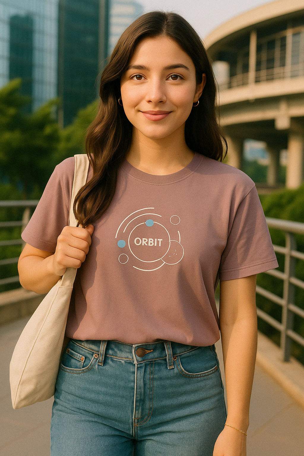 Women’s 100% Cotton Crew Neck T-Shirt – Feather-Soft Comfort | Orbit | BarelyStylish