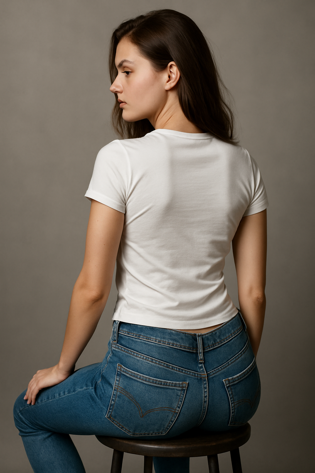 Women’s Premium Crew Neck T-Shirt – Minimalist Fit, All-Day Comfort