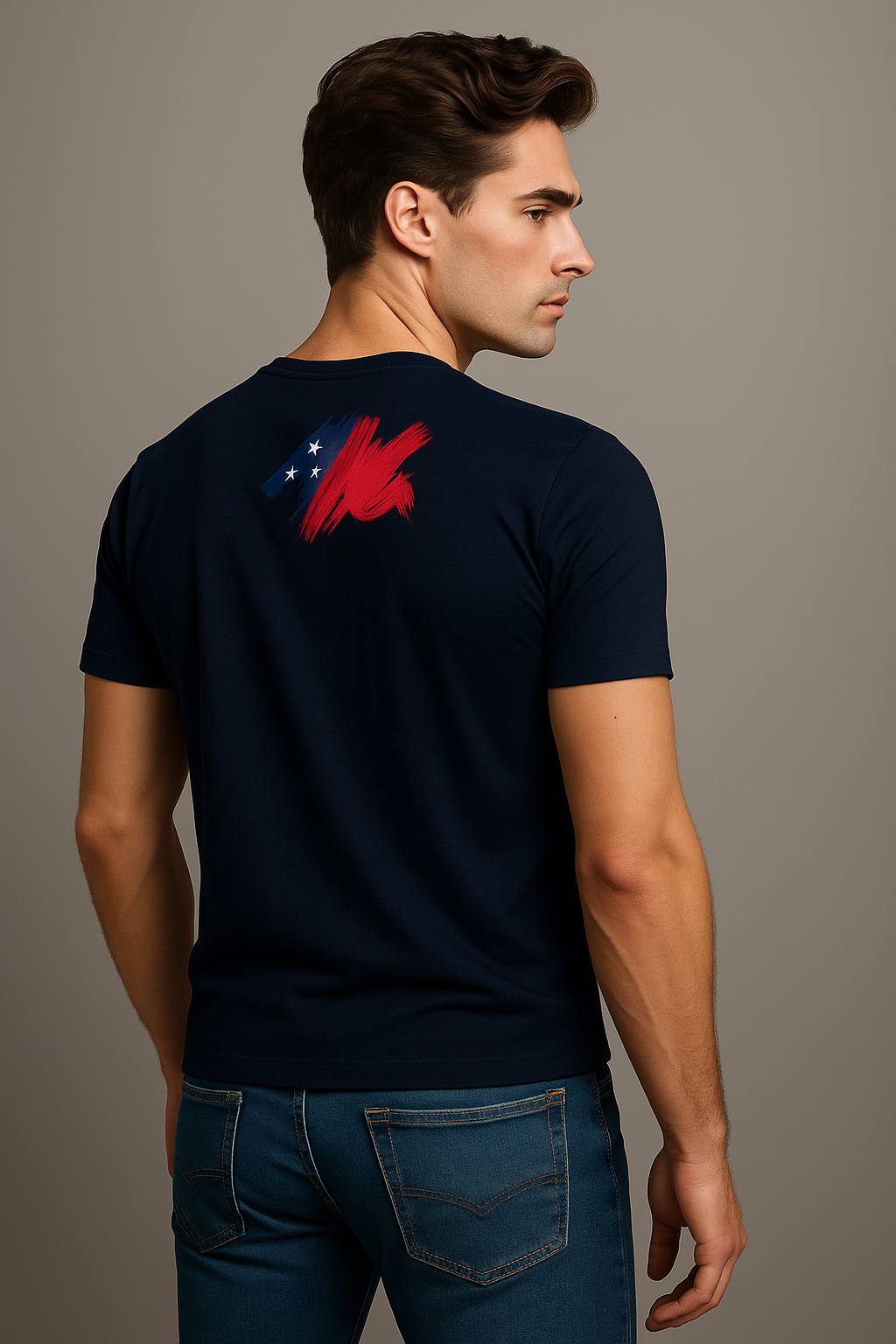BarelyStylish Men’s Crew Neck Authentic T-Shirt