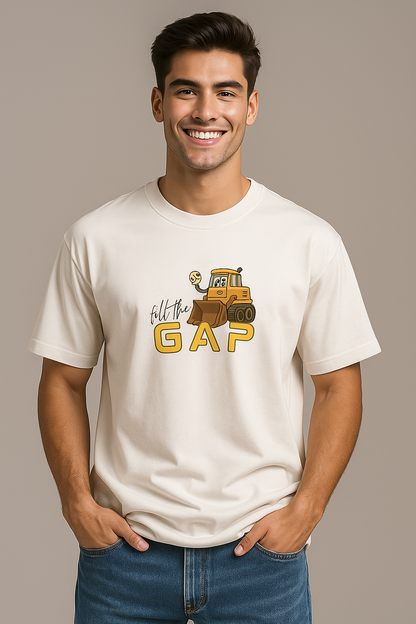 BarelyStylish Premium Cotton Crewneck T-Shirt for Men - Fill the GAP
