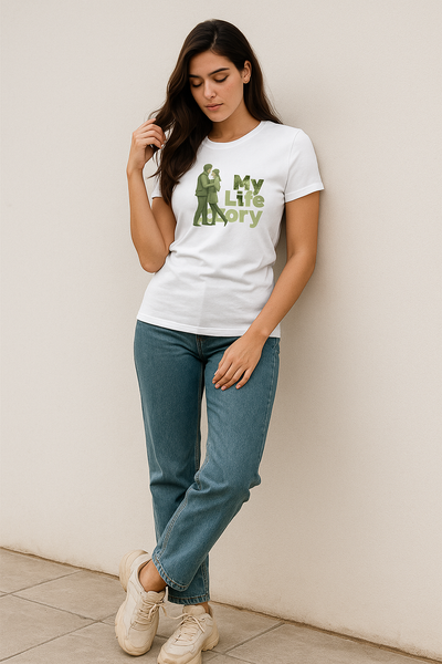 BarelyStylish Crewneck T-Shirt for My Love Life