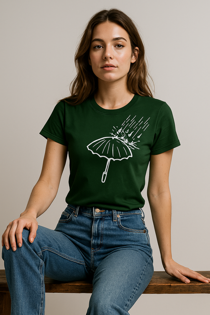 BarelyStylish Crewneck T-Shirt for Rainshowers