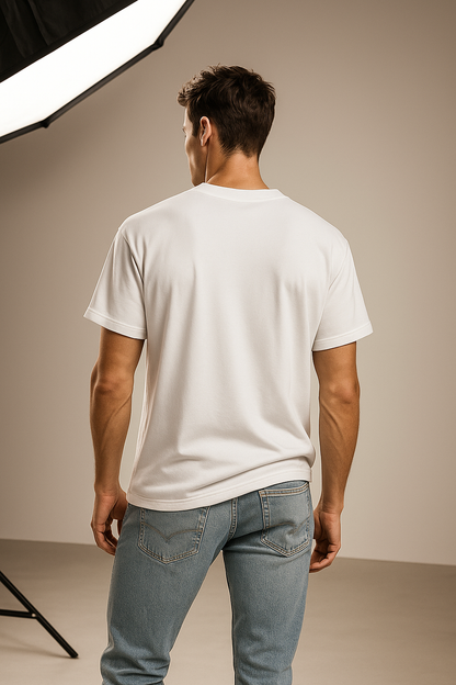 BarelyStylish Premium Cotton Crewneck T-Shirt for Men - Dragon Art