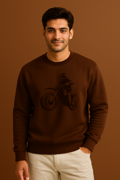 Men's Brown Sweatshirt with graphics
