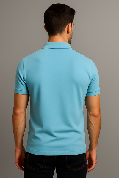 Men's Premium Skylight Blue T-Shirt – Minimalist Casual Wear