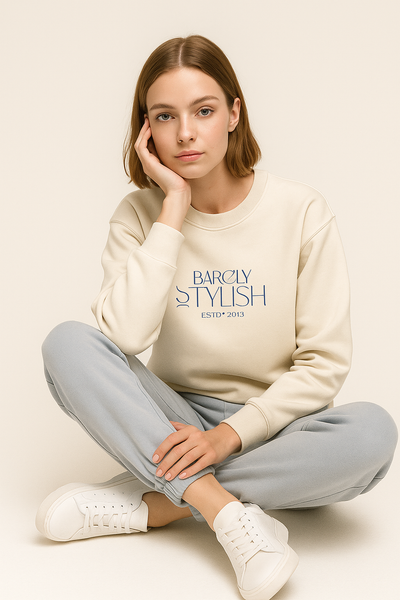 Women's Beige BarelyStylish Sweatshirt