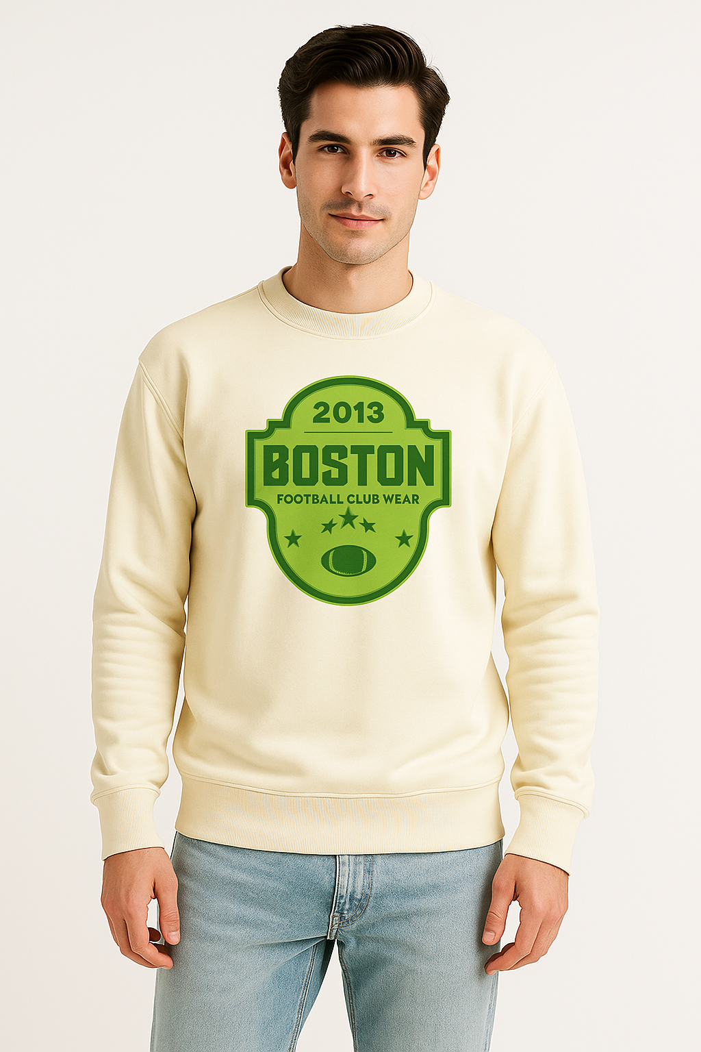 Premium Fleece Cotton Sweatshirt for Men | Boston Football Club