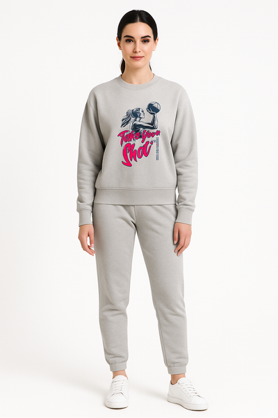 Premium Fleece Cotton Sweatshirt for Women | Take Your Shot