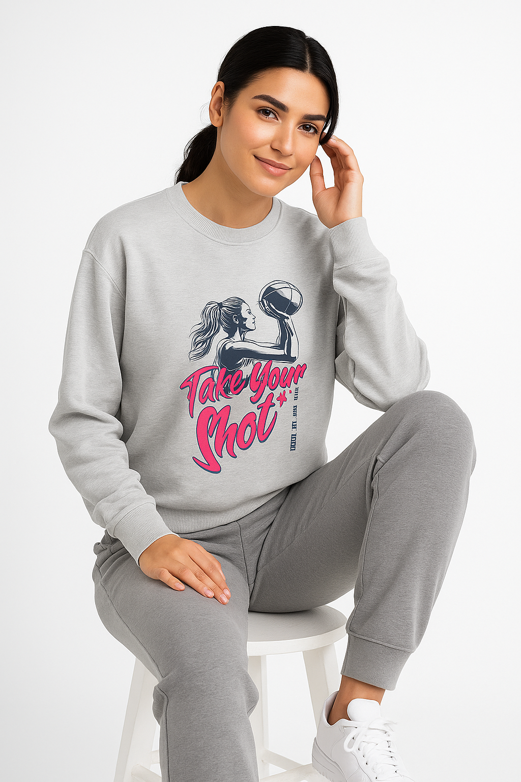 Premium Fleece Cotton Sweatshirt for Women | Take Your Shot