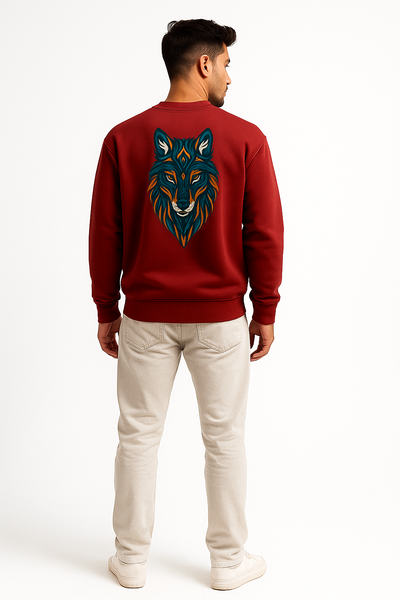 Fleece Red Sweatshirt by BarelyStylish