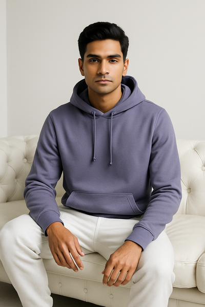 Premium Original Color Purple Hoodie for Men