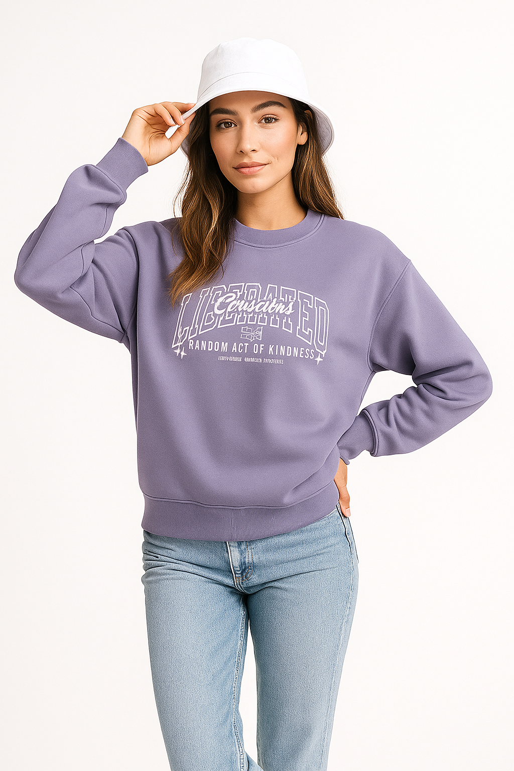 Women’s Oversized Sweatshirt – Liberated Lavender Mist