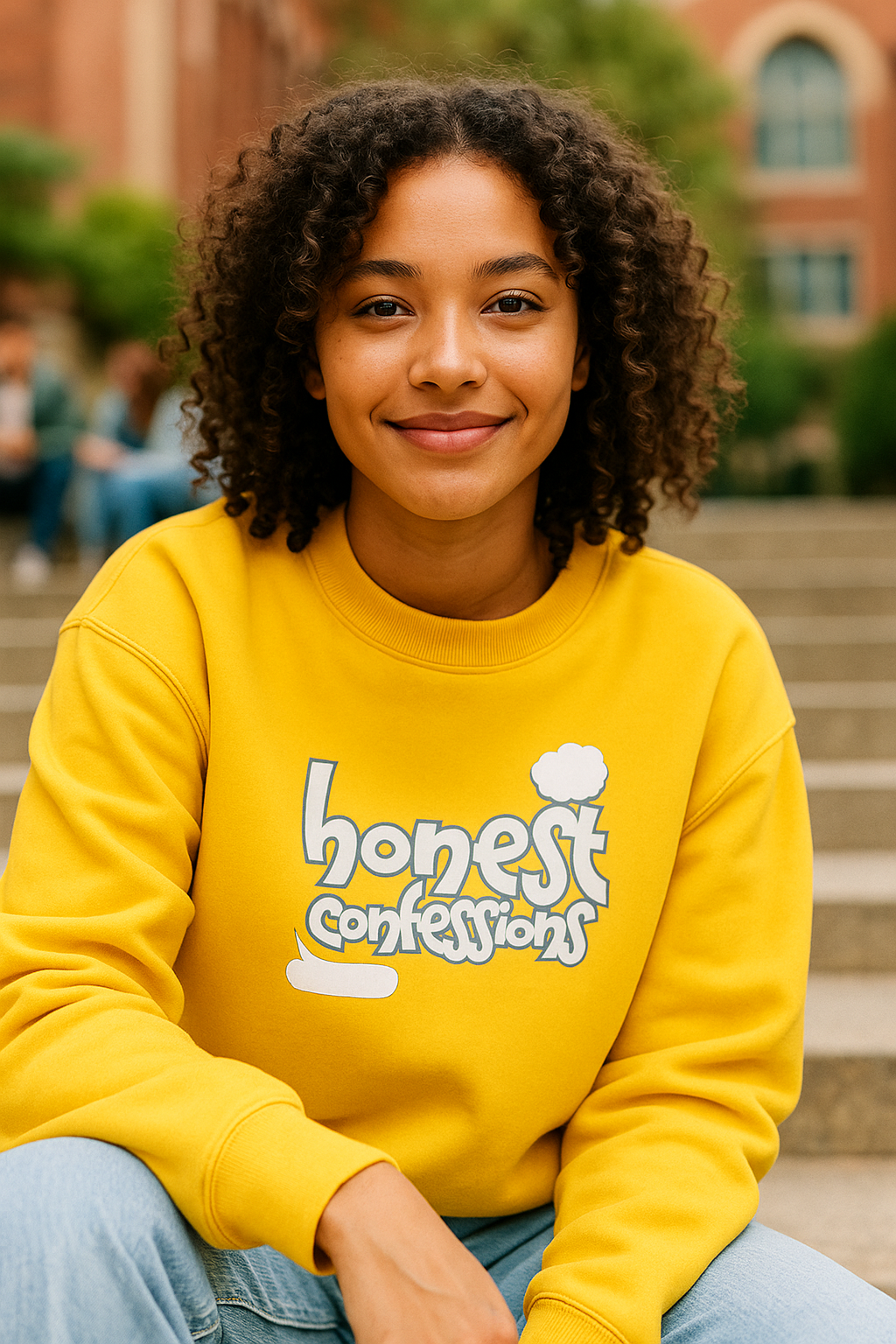 "Honest Confession" Oversized Sweatshirt for Women