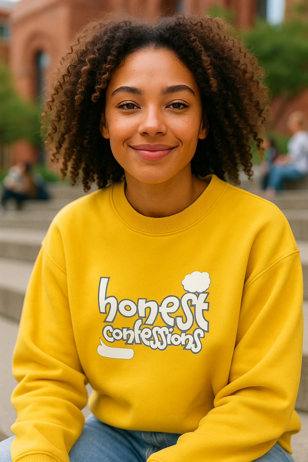 "Honest Confession" Oversized Sweatshirt for Women