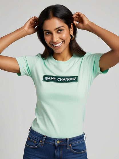 Soft & Breathable Women’s Cotton Tees – Light Mint Stay Cool & Stylish