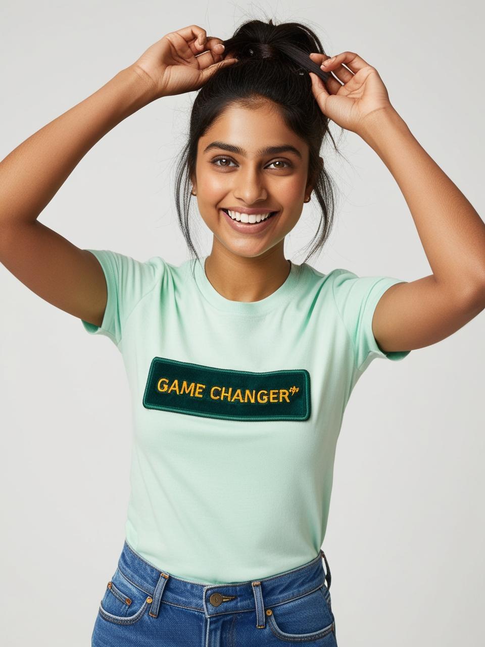 Soft & Breathable Women’s Cotton Tees – Light Mint Stay Cool & Stylish