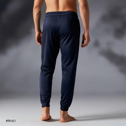 Premium Comfort Fit Men's Navy Track Pants – Lightweight, Breathable, All-Day Wear