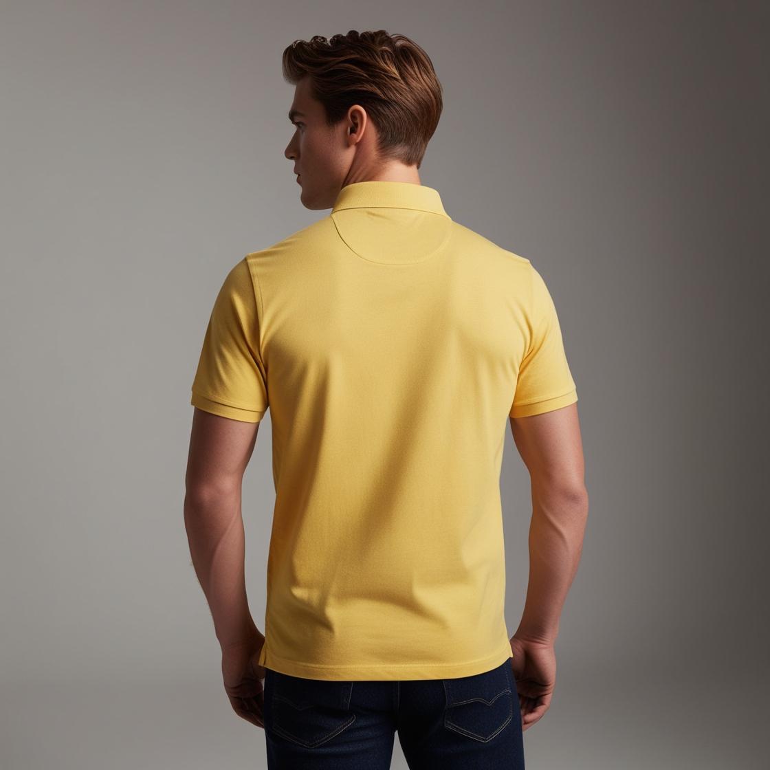 Men's Premium Skylight Soft Yellow – Minimalist Casual Wear by BarelyStylish