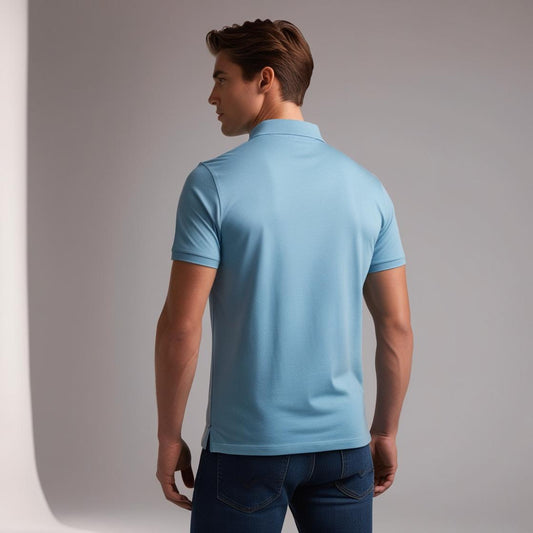 Men's Premium Skylight Blue T-Shirt – Minimalist Casual Wear by BarelyStylish