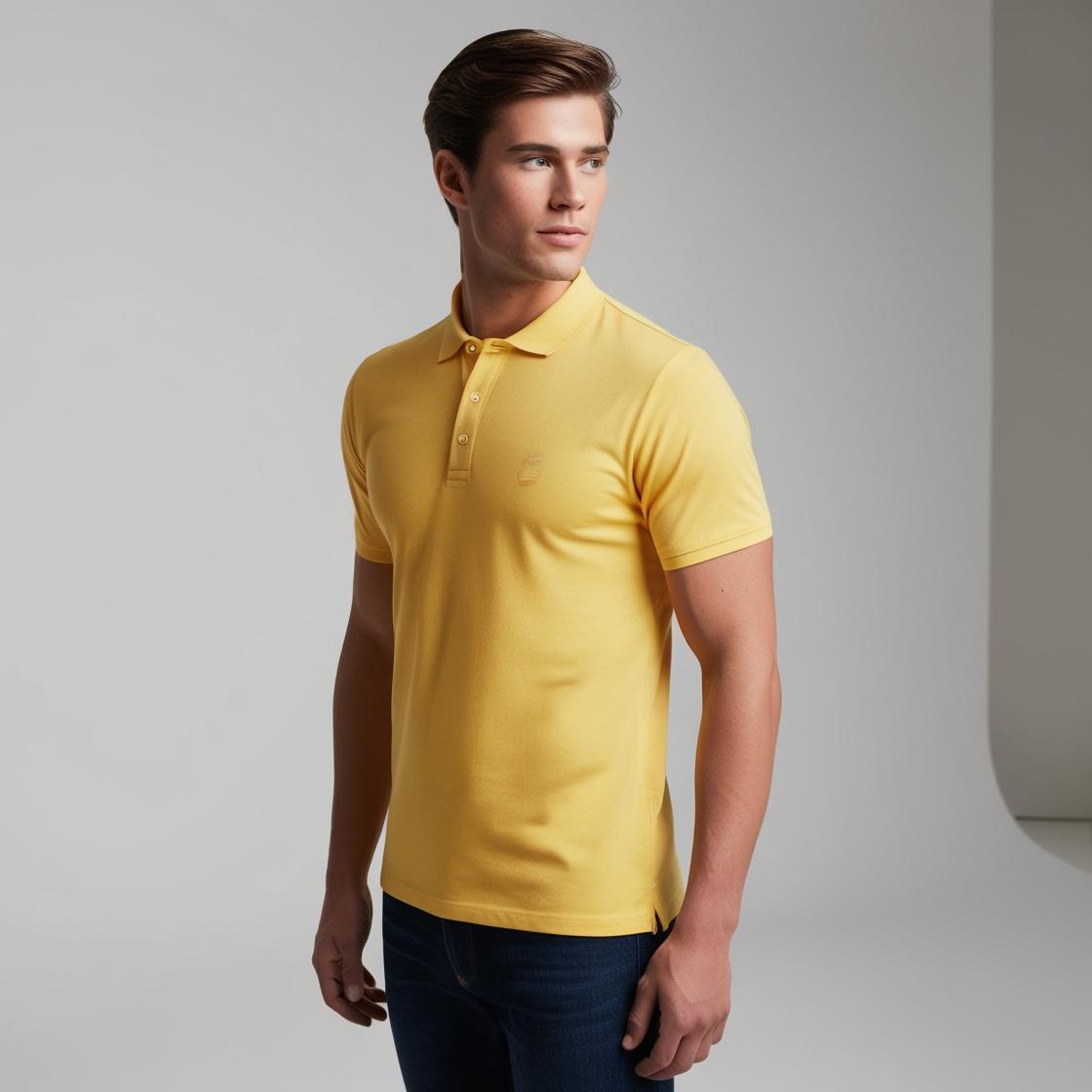 Men's Premium Skylight Soft Yellow – Minimalist Casual Wear by BarelyStylish
