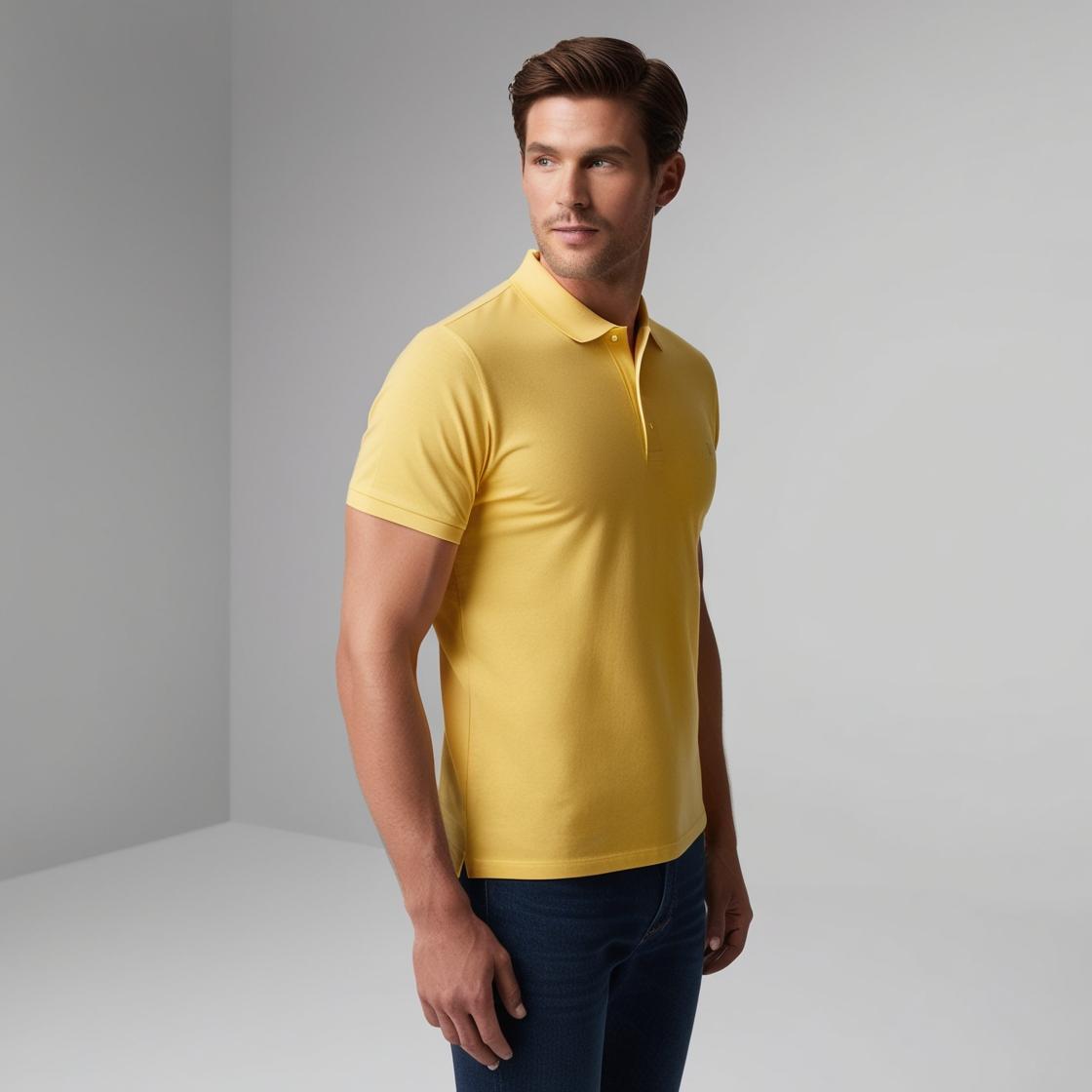 Men's Premium Skylight Soft Yellow – Minimalist Casual Wear by BarelyStylish