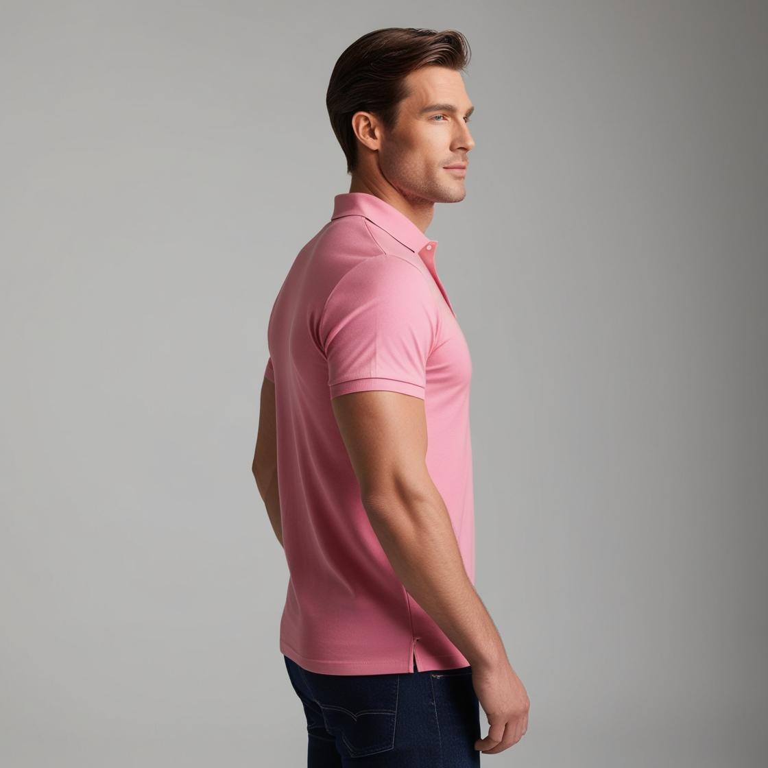 Men's Premium Skylight Pink Tint – Minimalist Casual Wear by BarelyStylish