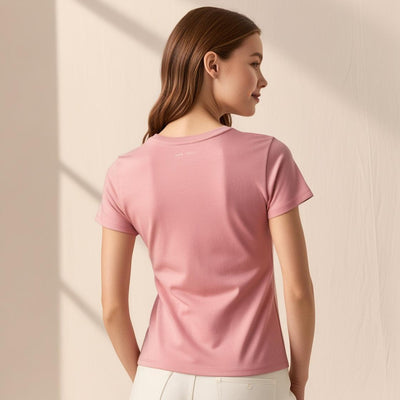 Soft & Breathable Women’s Cotton Tees – Pink Floral Stay Cool & Stylish