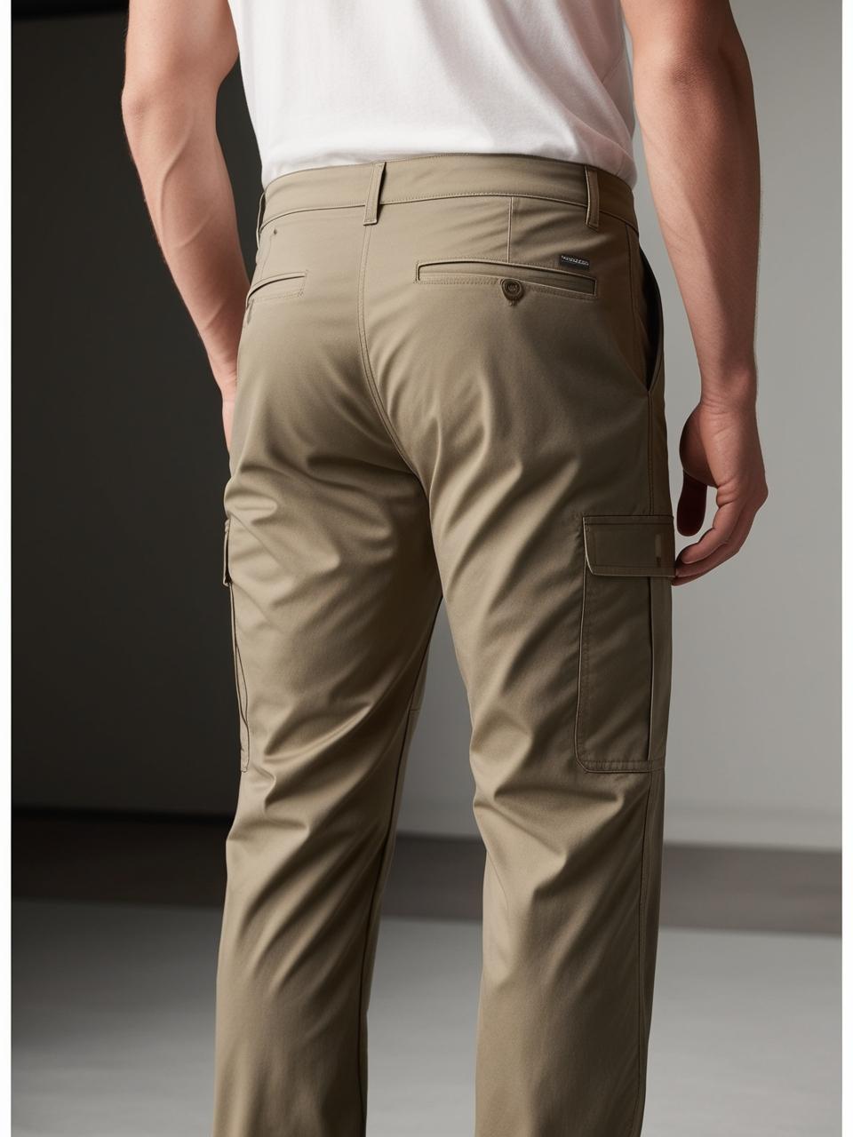 Men’s Utility Cargo Pants – Khaki Versatile, Durable, and On-Trend
