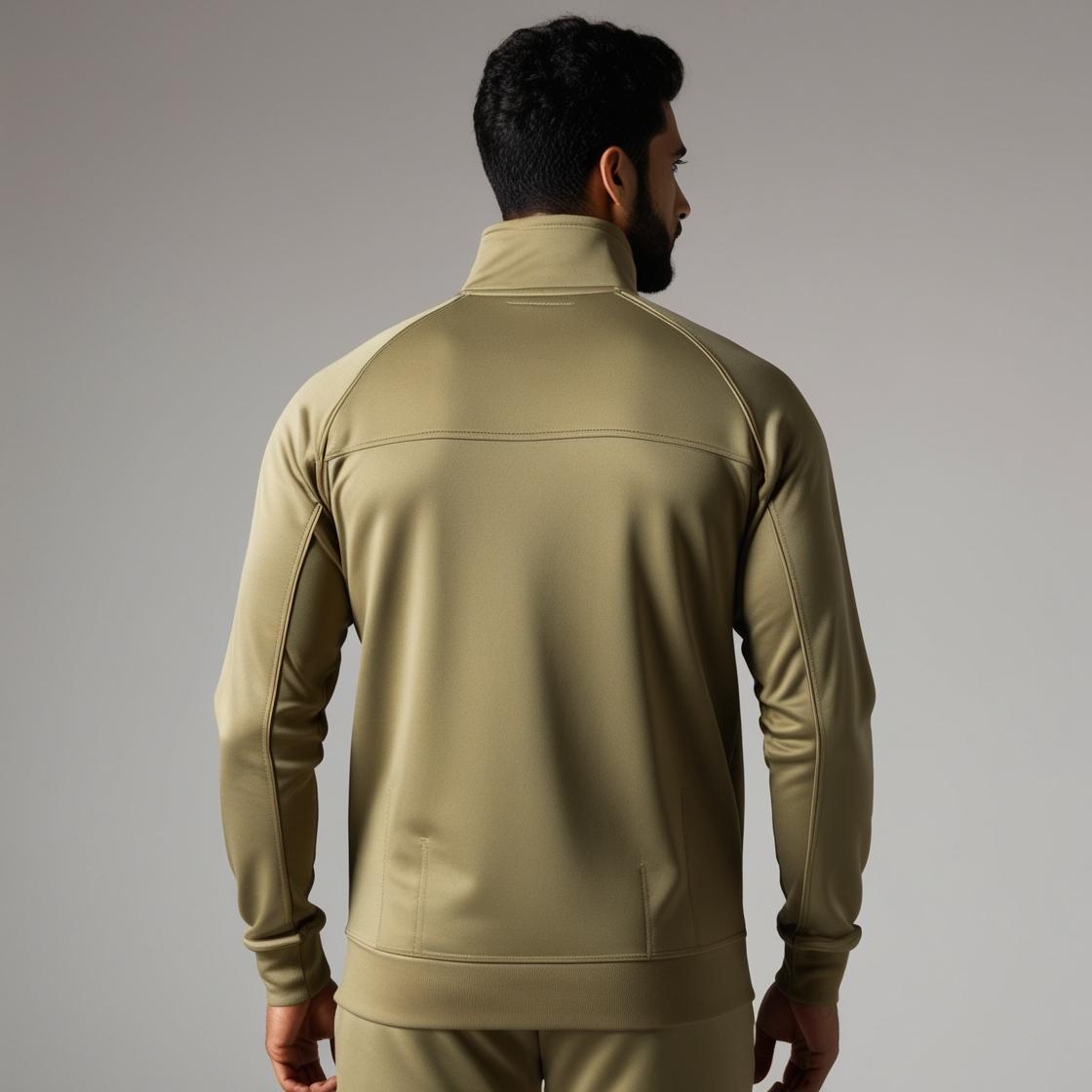 BarelyStylish Men’s Tracksuit | Khaki | Premium Soft Fabric for All-Day Wear