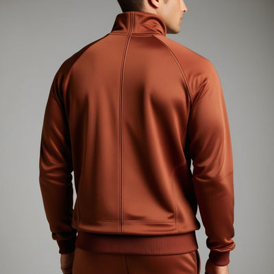 BarelyStylish Men’s Tracksuit | Rusty Brown | Premium Soft Fabric for All-Day Wear
