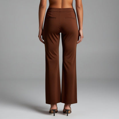 BarelyStylish Women's Pants/Palazzos – Dark Orange Effortless Comfort & Chic Style