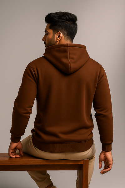 Oversized Brown Hoodie for Men