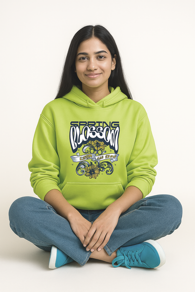Bright Green Oversized Hoodie for Women
