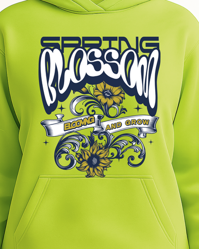 Vibrant Green Hoodie Design for Women