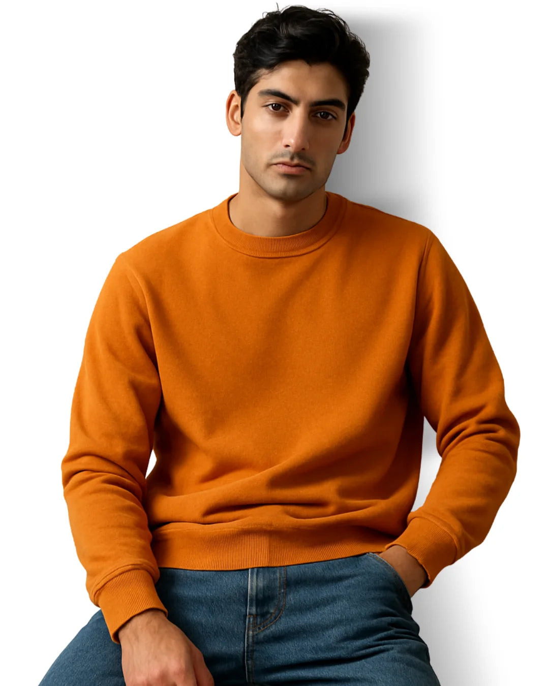 BarelyStylish Orange Sweatshirt